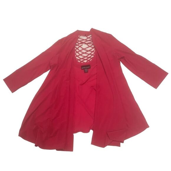 Hot Pink Cut out cardigan - Picture 1 of 5